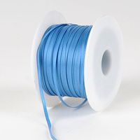 Antique Blue Satin Ribbon 1/8 inch 100 Yards
