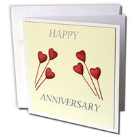 3dRose Anniversary - Greeting Cards, 6 x 6 inches, set of 12 (gc_34628_2)