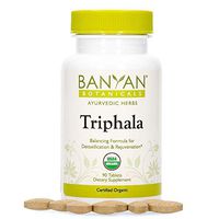 Banyan Botanicals Triphala Tablets - Organic Triphala Supplement with Amla, Haritaki & Bibhitaki – for Daily Detoxifying, Cleansing, Rejuvenating* – 90 Tablets – Non-GMO Sustainably Sourced Vegan