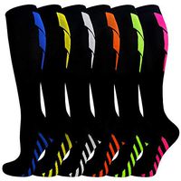 Compression Socks for Women and Men (6 Pairs)-Best for Running,Nursing,Circulation,Recovery & Travel, Small/Medium