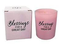 Organic Scented Candle Floral scent - 7.40 oz Relaxation - Gift Candle - Wild Muguet are in perfect harmony with Hints of Orris and Violet (Blessings For A Great Day)