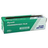 Reynolds Wrap 914M Metro Light-Duty PVC Film Roll w/Cutter Box, 18" x 2000ft, Clear