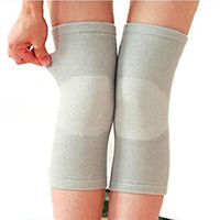 Natuworld Ultra-thin breathable Elastic Knees Sleeves Compression Knee Pads Knees Leg Warmers Knees Brace Support For Outdoor Sports Yoga Dance Pack of 1 pair