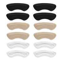 6 Pairs Heel Cushion Pads - Reusable Soft Shoe Pads & Self-Adhesive Foot Care Protector Grips Liners Loose Shoes - Heel Pain Relief Bunion Callus Blisters