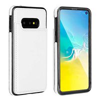 IronSeals AQ Folding Card Slots Leather Case Holder Cash Wallet with Magnet Button for Samsung S10+