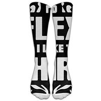 I'd Flex But I Like This Shirt Custom Knee High Socks Football Baseball Long Stockings For Men Women