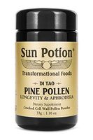 Pine Pollen Powder 33g by Sun Potion - Organic, Wildcrafted Herbal Extract, Superfood and Supplement, Cracked Cell Wall, Amino Acids - Metabolism, Libido, and Endurance Enhancing