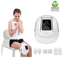 HEZHENG Cordless Compression Knee Massager with Heat and Kneading, Knee Brace Wrap with Air Bags Vibration Circulation Device with Pulse Pads for Pain Relief Therapy