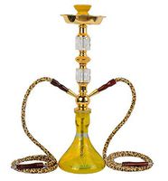 Hookah Set, Arab Hookah Set 2 Movable Hose Easy to Carry Easy to Clean and Store Family Club Party Outdoor Cafe