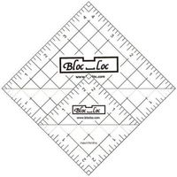 Bloc Loc - Half Square Acrylic Triangle Ruler Set #6, 2.5"and 4.5"
