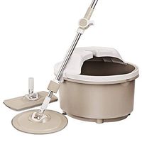 Broom and Dustpan With Long Handle Telescopic Upri Extendable Handle Stainless Steel Metal Rod Hand Pressure Mop And Buckets Sets Microfibre Dual Drive Easy Wring Mopping Artifact Ceramic Tile Kitchen