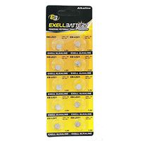 10pk Exell EB-L621 Alkaline 1.5V Watch Battery Replaces AG1 LR621 364 USA SHIP