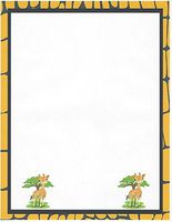 Baby Giraffes Stationery Printer Paper 26 Sheets