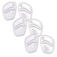 ROSENICE Heel Inserts Heel Insoles 3 Pairs of 3D Foot Pain Relief Cushion(Transparent)