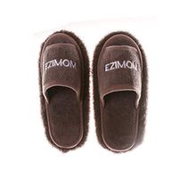 Fitlyiee Microfiber Floor Cleaning Mop Slippers Shoes Removable House Dusting Slippers for Men and Women (Men 8-9.5, Light Brown)