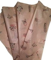 Gift WRAP Tissue Paper for Christmas, 24 Sheets, Large 20x30, Printed Decorative Tissue Paper for Gift Wrapping (Rustic Christmas Skis, Skates & Toboggans)