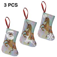 Christmas Stockings Decoration Rainbow Unicorn in My Garden Fantastic for Funny Xmas Party