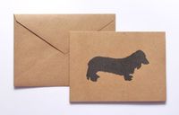 Long Haired Dachshund Stationery Note Card Set