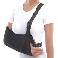 Medical Arm Sling for Broken or Fractured Bones with Hip Belt - Arm Shoulder Rotator Cuff Comfort Immobilization and Support – Adjustable X-Small Black