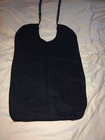 Handmade Cloth Fabric Adult Bib Clothes Protector Crumb Catcher Reversible Bib Bibs Handmade Purple and Check