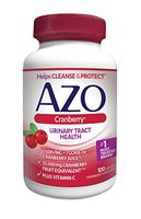 AZO Cranberry Urinary Tract Health Dietary Supplement, 1 Serving = 1 Glass of Cranberry Juice, Helps Cleanse + Protect the Urinary Tract, Sugar Free, Fast Acting, 100 Count