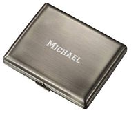 Personalized Visol Antique Brass Double Sided Cigarette Case with Free Laser Engraving (Text)