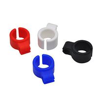 Dkka Cigarette Holder,WaterLuu Hands Free Cigarette Finger Ring Holder to Protect Your Finger Turn Yellow Soft Silicone Cigarette Holder for All Smokers (4pcs) DKA076