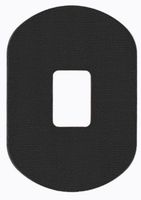 StayPut Adhesive Patch Black - 1.5" x 1" Hole, 30 Pack