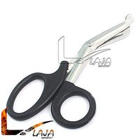 LAJA IMPORTS First AID EMT EMS Trauma Shears Utility Scissors 7.5", Black - Stainless Steel