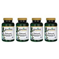 Swanson Natural Vitamin E 1000 Iu (671.10 Milligrams) 100 Sgels (4 Pack)