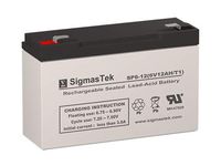 FB6-10 6 Volt 12 AmpH SLA Replacement Battery with F1 Terminal