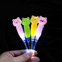Yerflew Cartoon Ear Spoon Lights Design Removable Light Ear Digging Cleaning Tool Baby Bath