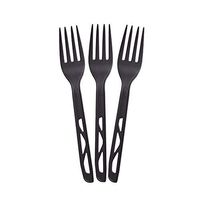 Transitions2earth Compostable Forks - Made from Corn - Box of 200 - Black - Large - Heavyweight - Plant a Tree with Each Item Purchased!