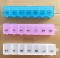 Liroyal Transparent Pill Box 7 Rectangular Jewelry Box Pill Box Storage Box Jewelry Box