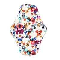 Yardwe Reusable Sanitary Pads Washable Bamboo Charcoal Cloth Pads Cloth Menstrual Pads (White)