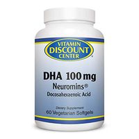 Vitamin Discount Center DHA 100mg Neuromins, Omega-3, 60 Vegetarian Softgels