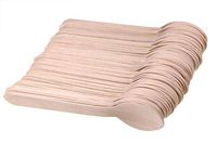 Mini Skater 100 Pcs 6.2 Inch Wooden Spoons Biodegradable Natural Large Flatware Tableware Utensils for Kids Adults Craft Art Supplies Graduation Tea Birthday Wedding Party (Spoons)