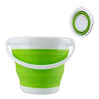 Collapsible Buckets TOPIND Multi-Functional 5L/10L Folding Water Bucket Outdoor Silicone Water Bucket for Fishing Camping Car Washing Home Storage and Outdoors Wash Pail Water Container