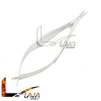 LAJA Imports Vannas Capsulotomy Scissors Sharp Tips, 5mm Long Blades, Straight