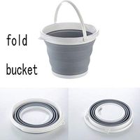 Outdoor Travel Folding Retractable Portable Bucket Home Travel Portable Storage Basin Plastic washbasin (5.5)