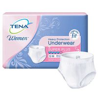 Tena Women Protective Underwear, Super Plus, Small/Medium, Case/72 (4 bags of 18)