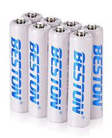 BESTON Rechargeable AAA Triple A Batteries with High Capacity 800mAh for Garden Solar Light Remote Control Radios Electric Toy Battery and More (8 Pack 800mAh)