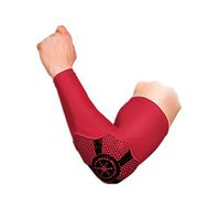 TOPSHION Crashproof Cycling Basketball Arm Guard Sleeve Elbow Breathable Lengthening Elbow Joint Wrist Sets (XL, Red)