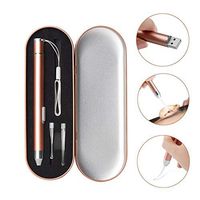 Ear Wax Removal Cleaning Tool with Two Ear Pick Head USB Rechargeable Earwax Removal Cleaner Tool with LED Light, Big/Small Ear Scoop Ear Curette for Kids