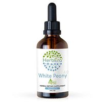 White Peony A120 Alcohol Herbal Extract Tincture, Organic White Peony (Paeonia Lactiflora) Dried Root (4 fl oz)