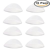 Mydio 8 Pairs Transparent Adhesive Arch Pad,Arch Support Gel Insole for Flat Feet,16 Pack