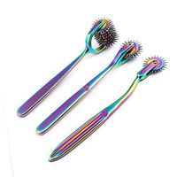 G.S Set of 3 Wartenberg Neurological Pin Wheel Pinwheel 1, 2, 7 Head Diagnostic Multi Color Rainbow Best Quality