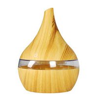 Essential Oil Diffuser 300ML 7 Color Night Lights Cool Mist Humidifier for Office Home Bedroom Living Room Study Yoga Spa Aromatherapy Diffuser Wood Grain Humidifier (Humidifier-4)