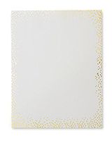 Ivory & Gold Dots Stationery Paper - 40 Count
