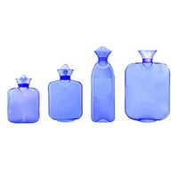THEE 4pcs Set Hot Water Bottle Bag Transparent PVC